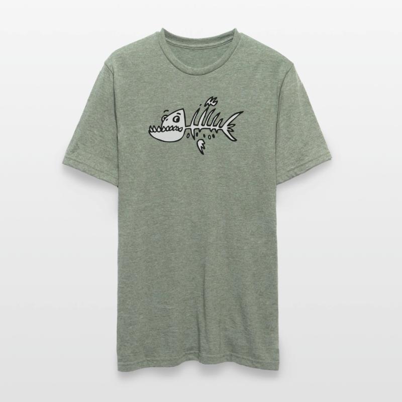 skeleton fish Unisex Polycotton T-Shirt