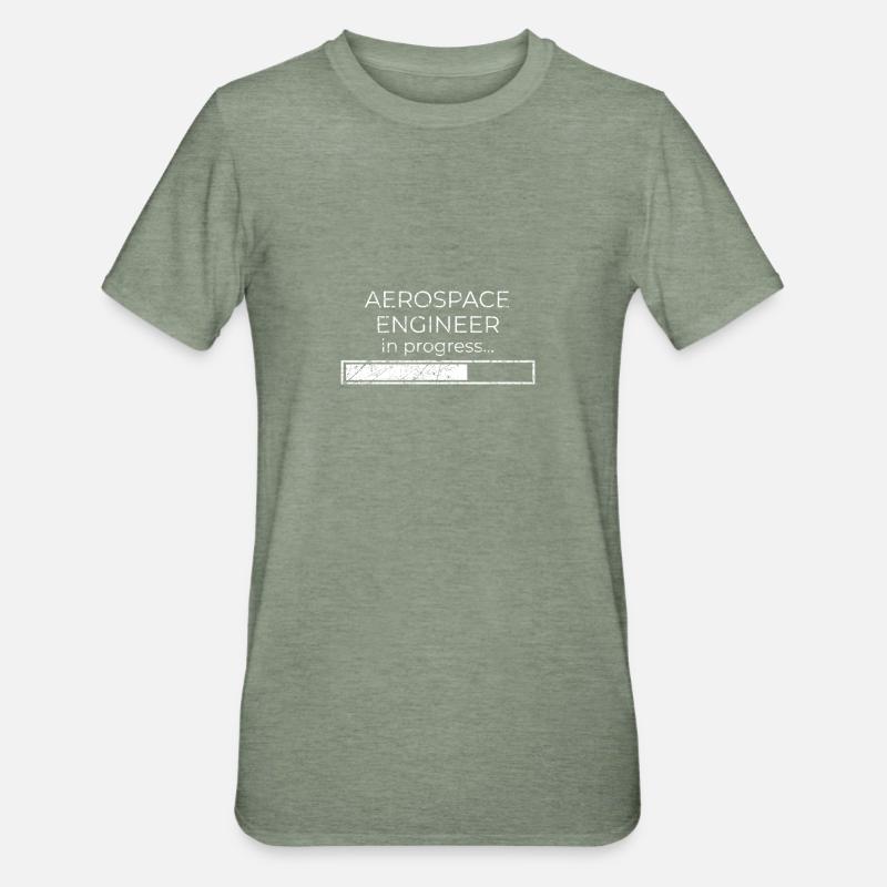 Aerospace engineer in progress - Unisex Polycotton T-Shirt - heather military green