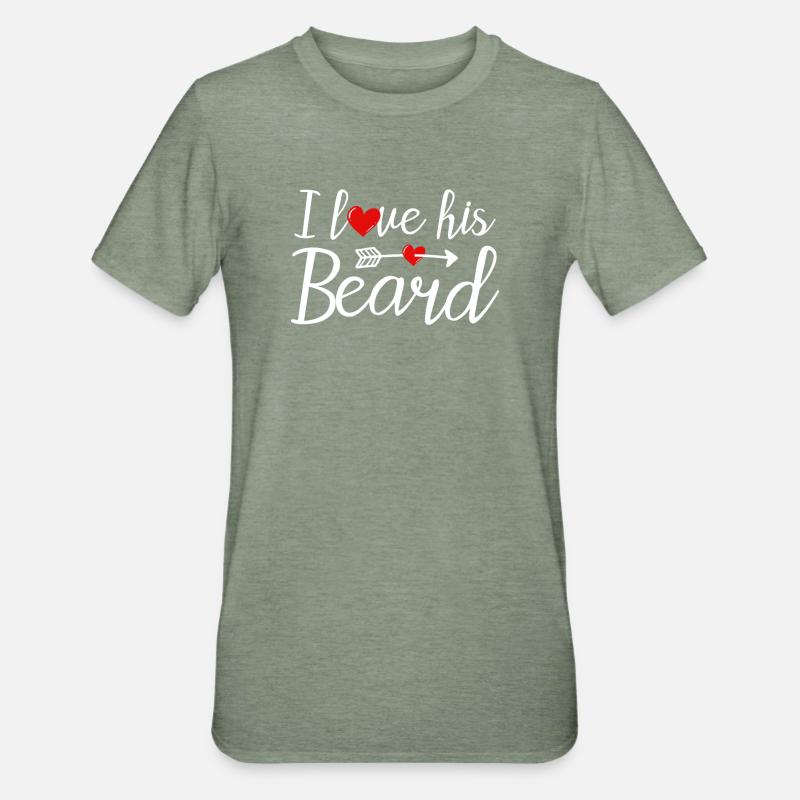 Beard bearded beard wearers - Unisex Polycotton T-Shirt - heather military green