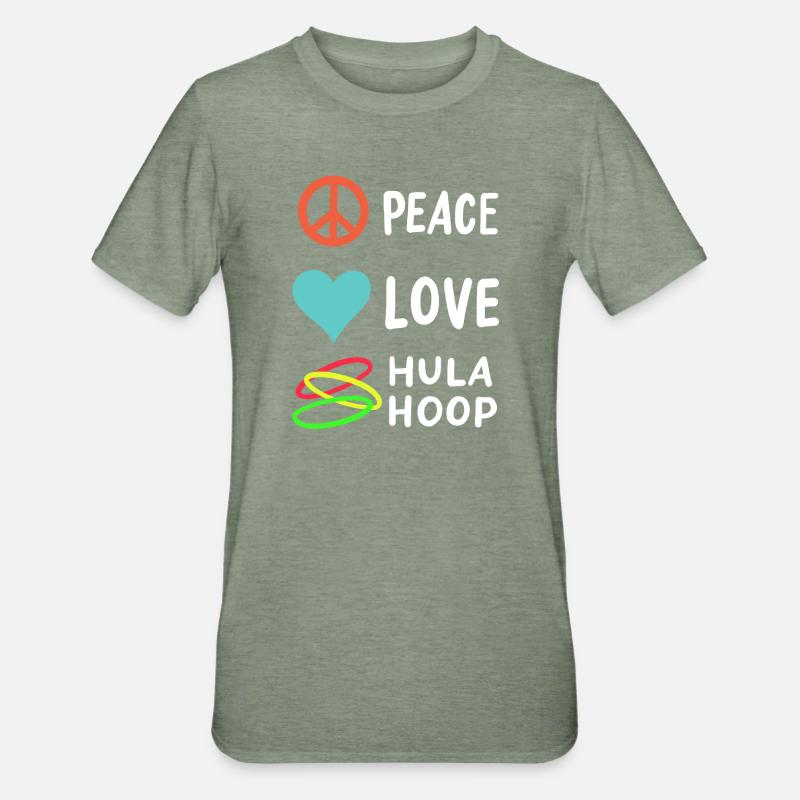 Hulahoop - T-shirt polycoton Unisexe - vert kaki chiné