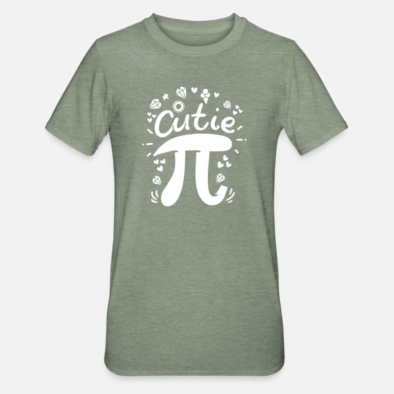 Pi Pi Day Math - Unisex Polycotton T-Shirt - heather military green