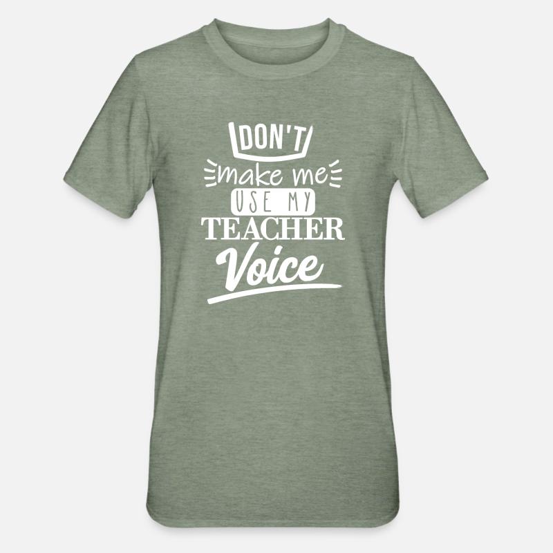 Ne me faites pas l’utiliser (blanc) - T-shirt polycoton Unisexe - vert kaki chiné