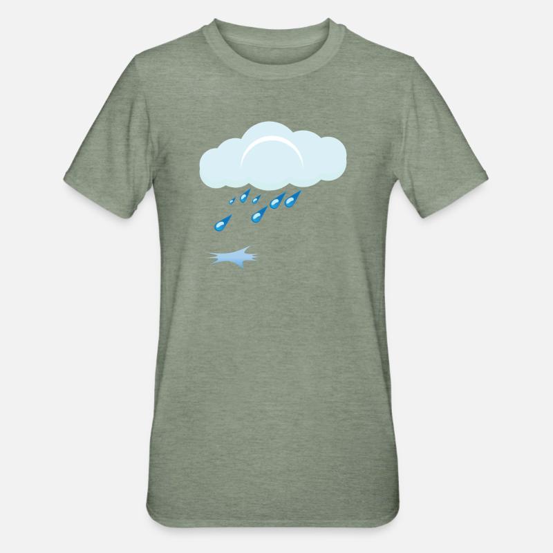 Rain - Unisex Polycotton T-Shirt - heather military green