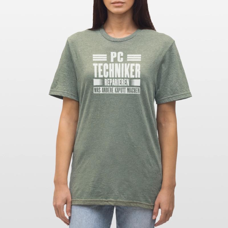 Service Technician Support Solution Devis Service PC T-shirt polycoton Unisexe