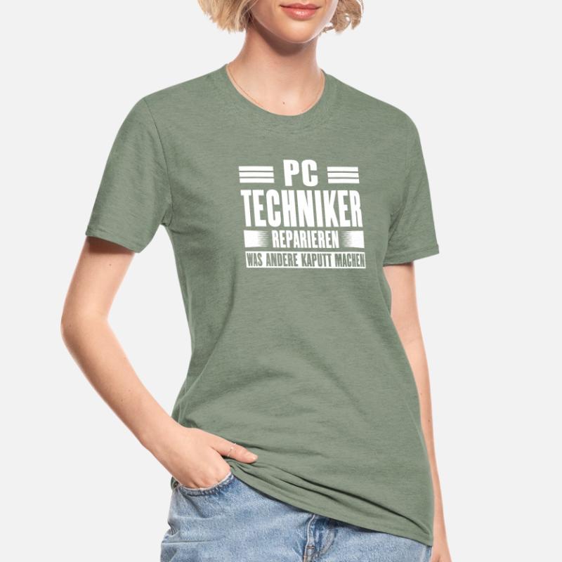 Service Technician Support Solution Devis Service PC T-shirt polycoton Unisexe