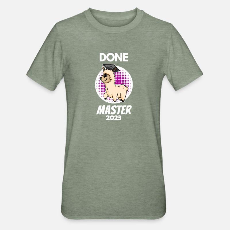 Master 2023 - Master completed - Unisex Polycotton T-Shirt - heather military green