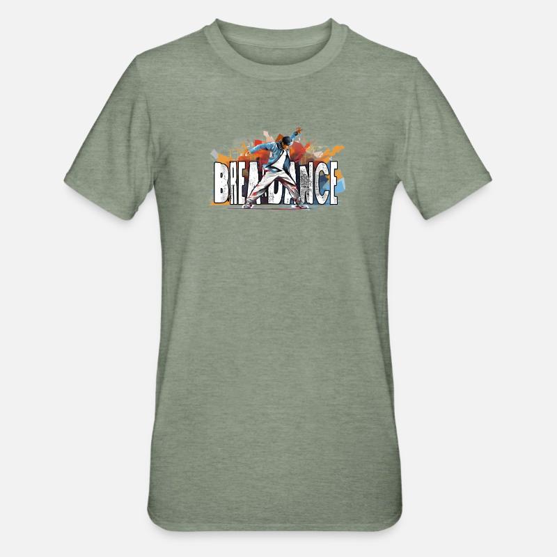 Breakdance Breakdancer Bboy - T-shirt polycoton Unisexe - vert kaki chiné
