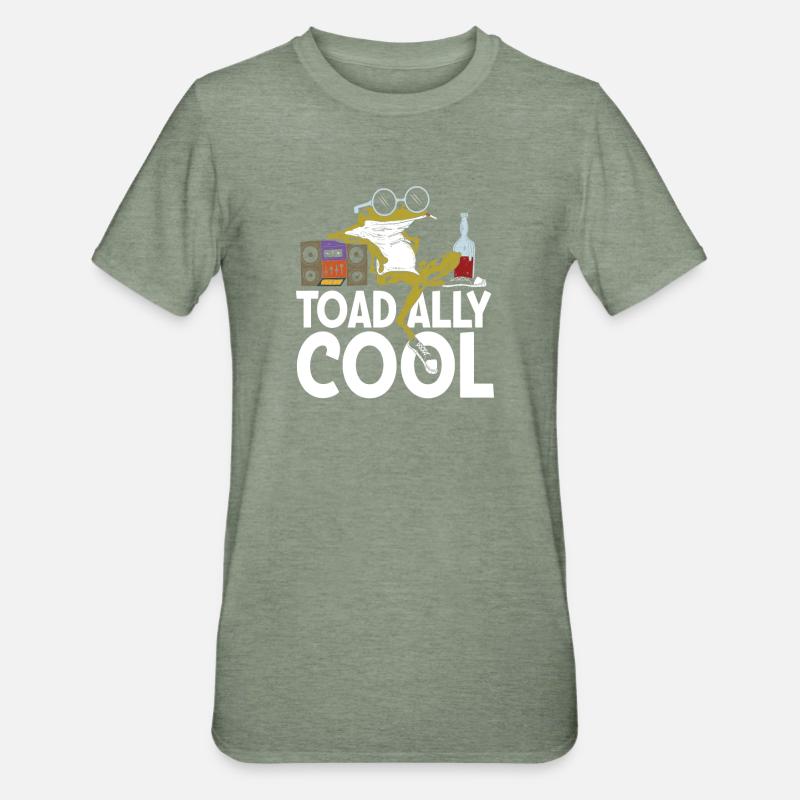 Toad ally cool - Unisex Polycotton T-Shirt - Militärgrün meliert