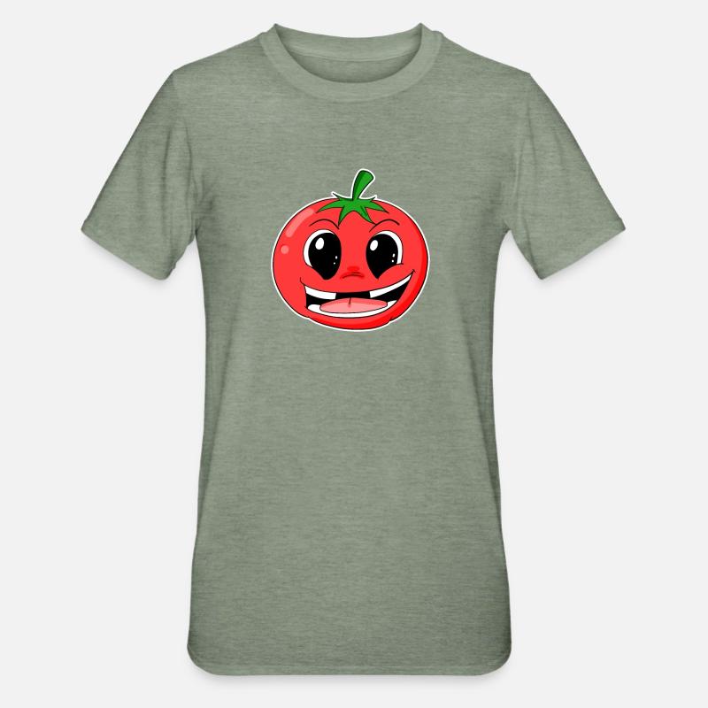 Tomate - T-shirt polycoton Unisexe - vert kaki chiné
