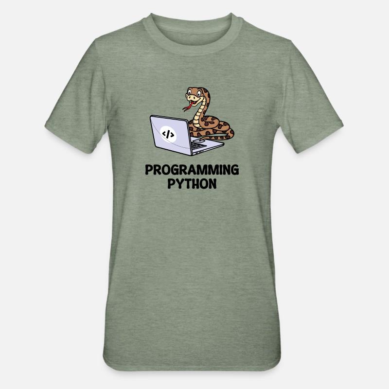 Developer Lustige Sprüche Programmierer Computer - Unisex Polycotton T-Shirt - Militärgrün meliert