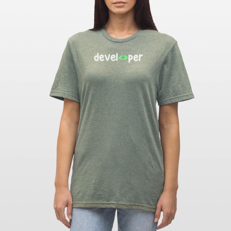 Developer Code Skripting Debug Informatik Geek Unisex Polycotton T-Shirt