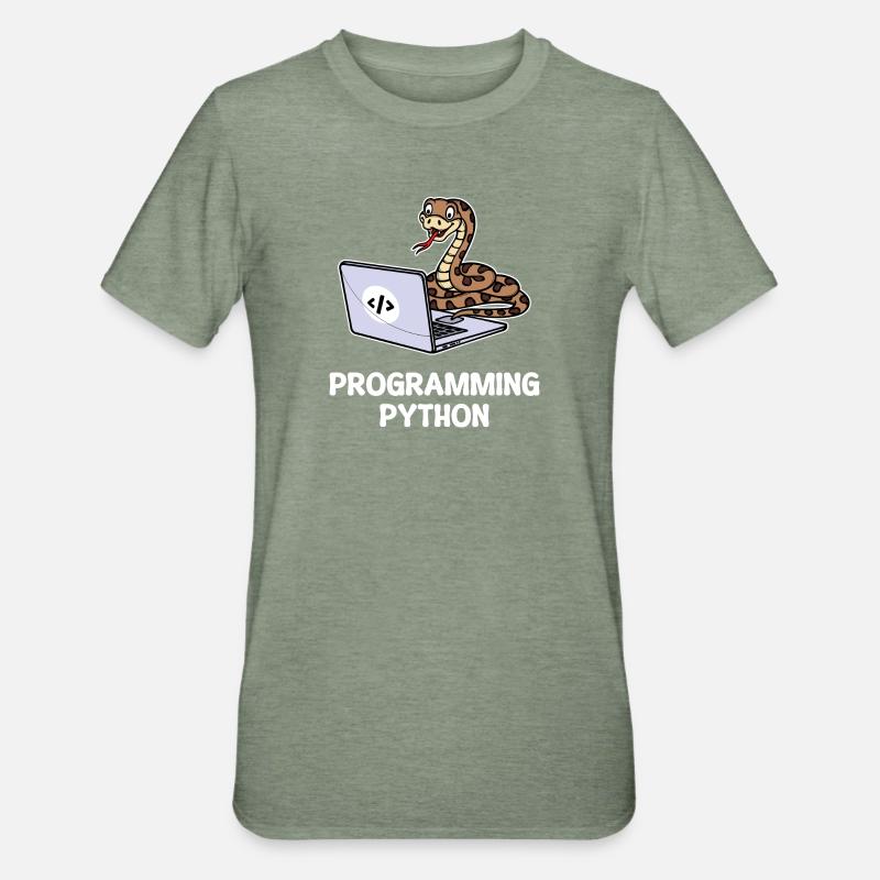 Scripting Programmer Computer Debug Developer - Unisex Polycotton T-Shirt - heather military green