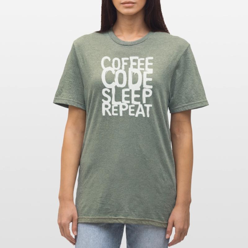 coffee code Programmer - Computer Science Work Logo Unisex Polycotton T-Shirt