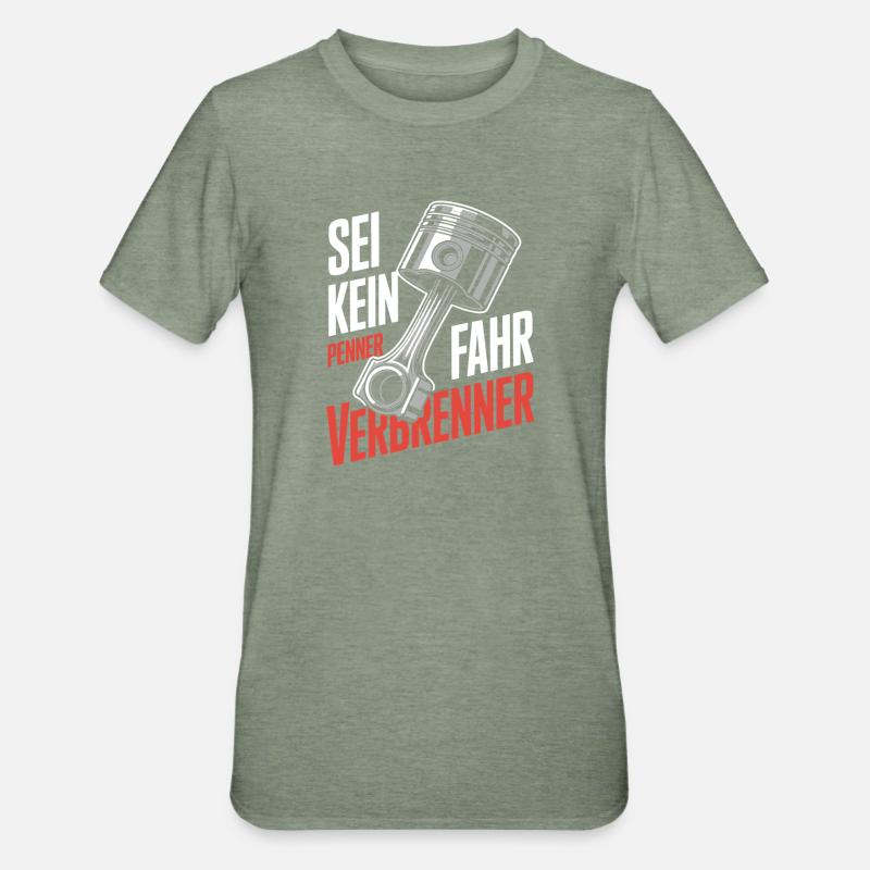 Drivers - drive combustion engine - Unisex Polycotton T-Shirt - heather military green