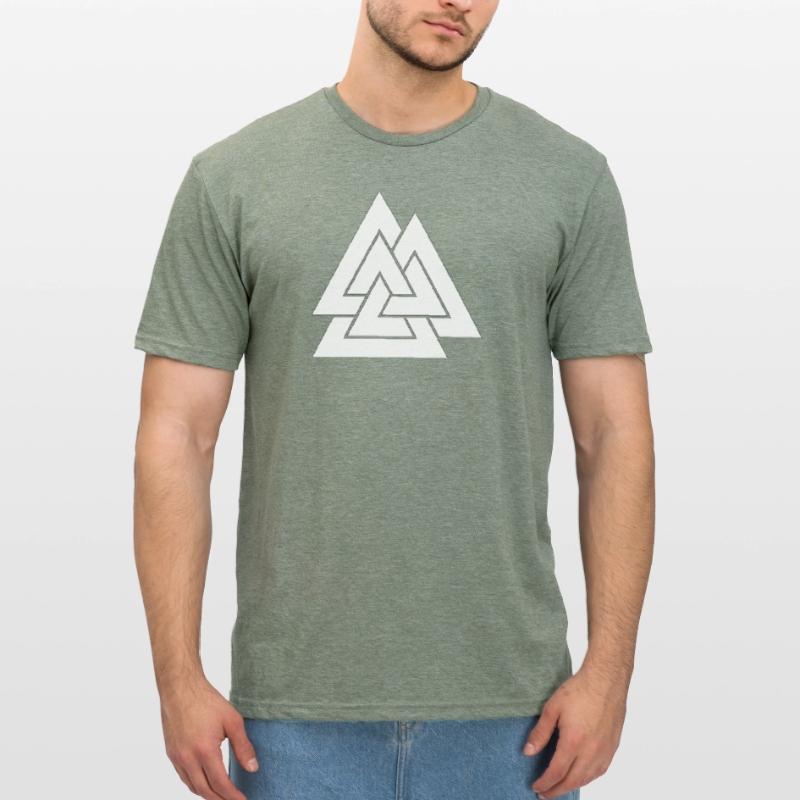 Geometric triangular nesting Unisex Polycotton T-Shirt