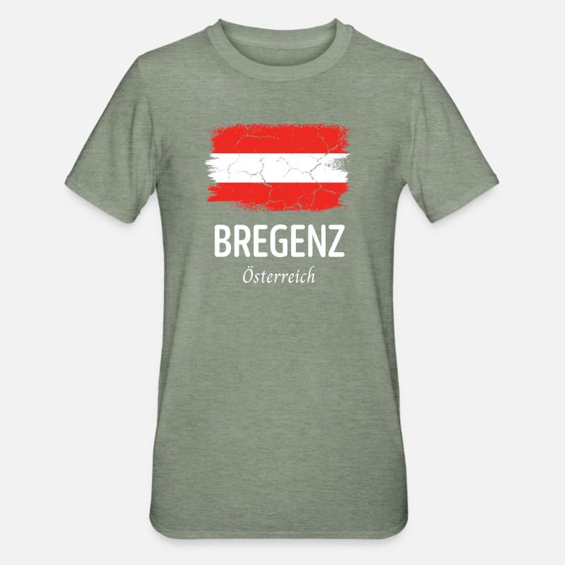 Bregenz - T-shirt polycoton Unisexe - vert kaki chiné