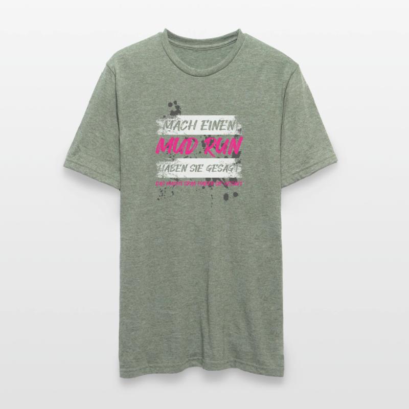 Faire une course dans la boue, une course dans la boue, une course dans la boue, une course dans la boue T-shirt polycoton Unisexe