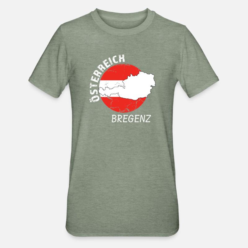 Bregenz - T-shirt polycoton Unisexe - vert kaki chiné