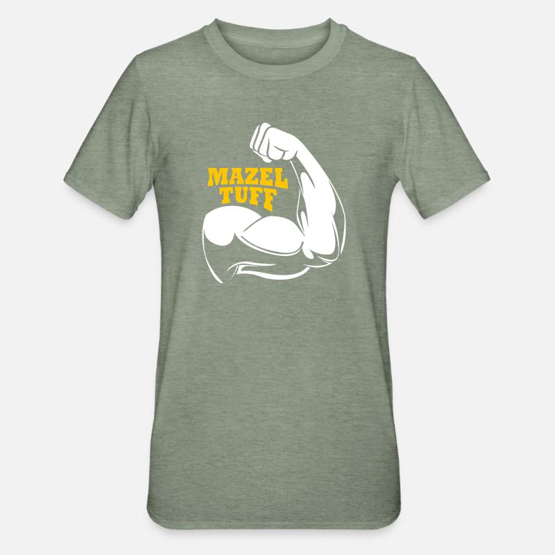 Hanoukka Hanoukka Hanoukka - T-shirt polycoton Unisexe - vert kaki chiné