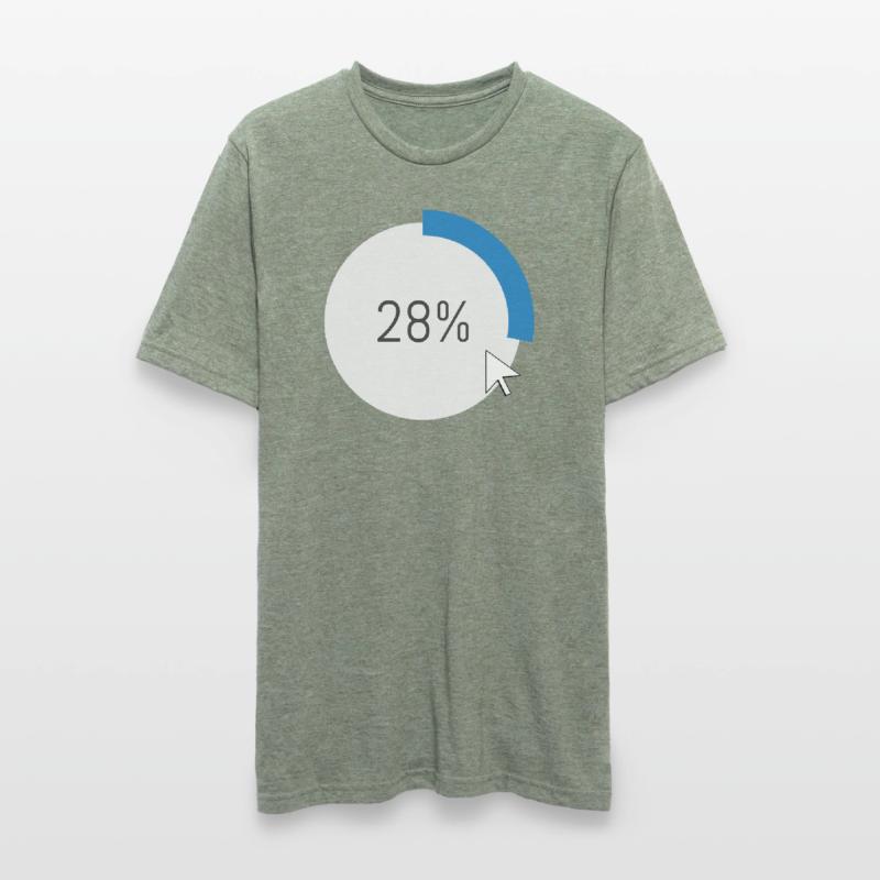 Blauer Fortschritt Ring IT Software PC Computer  Unisex Polycotton T-Shirt