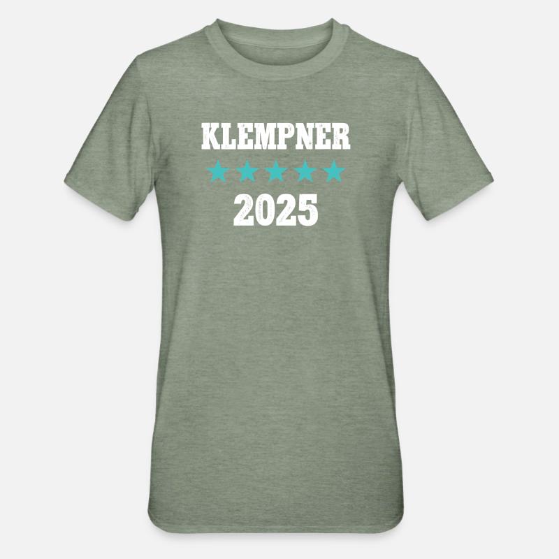 Plumber 2025 Training Exam Master Apprentice - Unisex Polycotton T-Shirt - heather military green