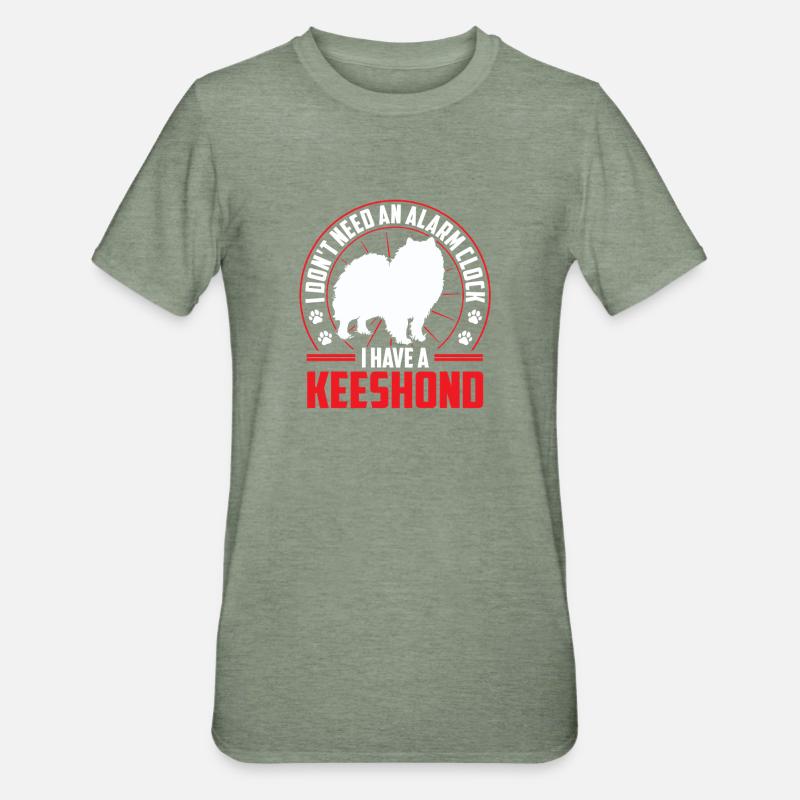 Wolfspitz is alarm German Wolfspitz - Unisex Polycotton T-Shirt - heather military green