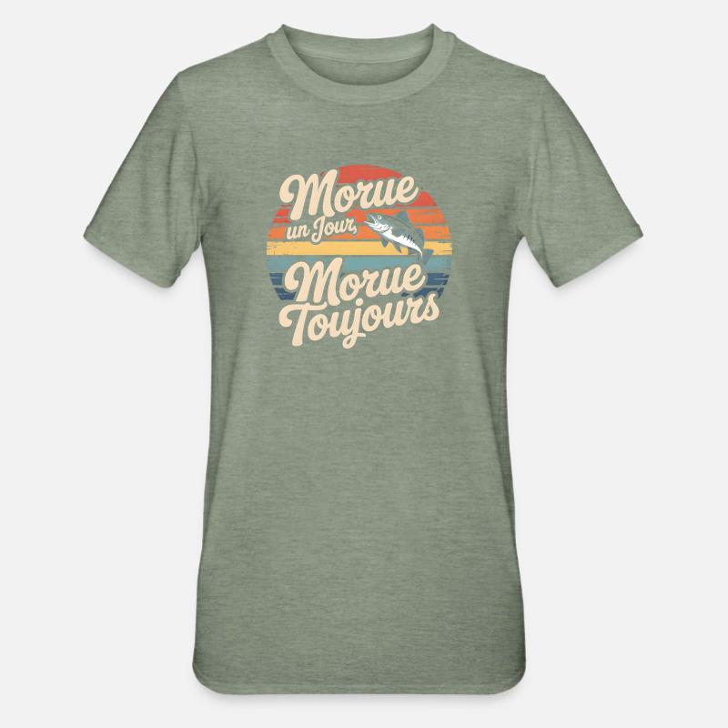 Once cod Cod - Unisex Polycotton T-Shirt - heather military green