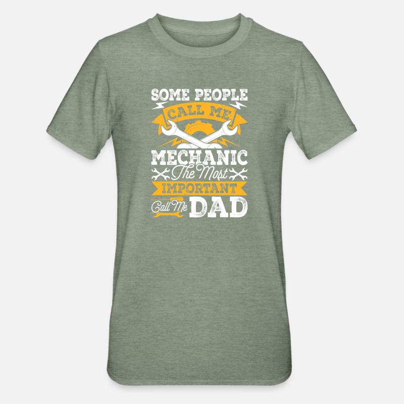Mechanic Mechatronics Technician Screwdriver Gift - Unisex Polycotton T-Shirt - heather military green
