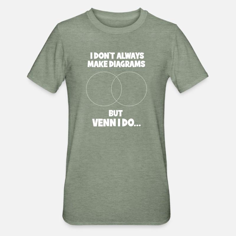 Math Math Math Teacher Mathematician - Unisex Polycotton T-Shirt - heather military green