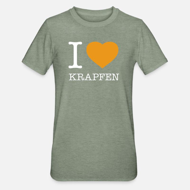 J’adore les beignets - T-shirt polycoton Unisexe - vert kaki chiné