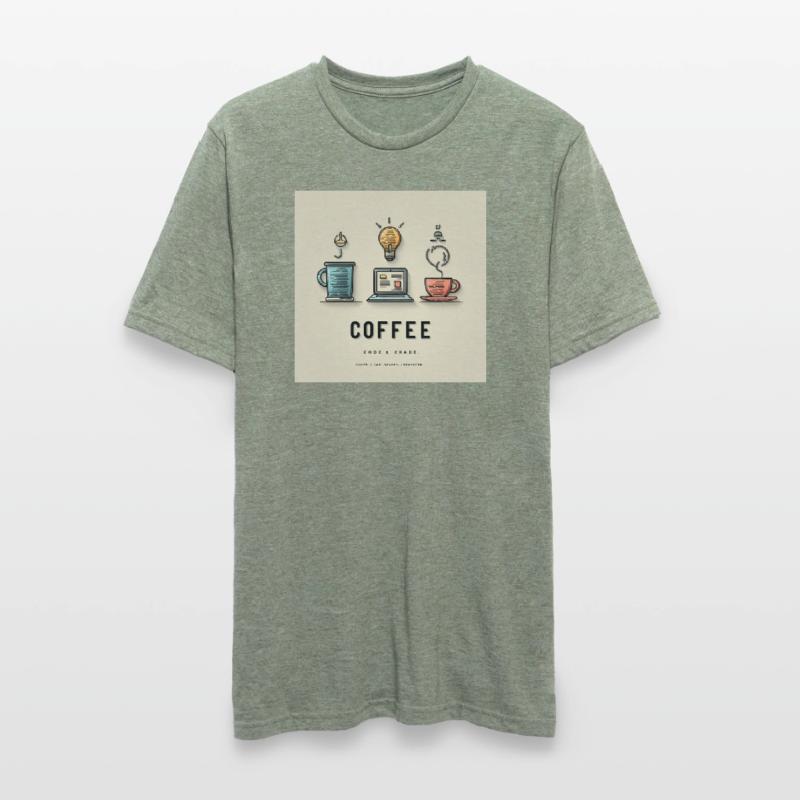 Conception du code du café T-shirt polycoton Unisexe