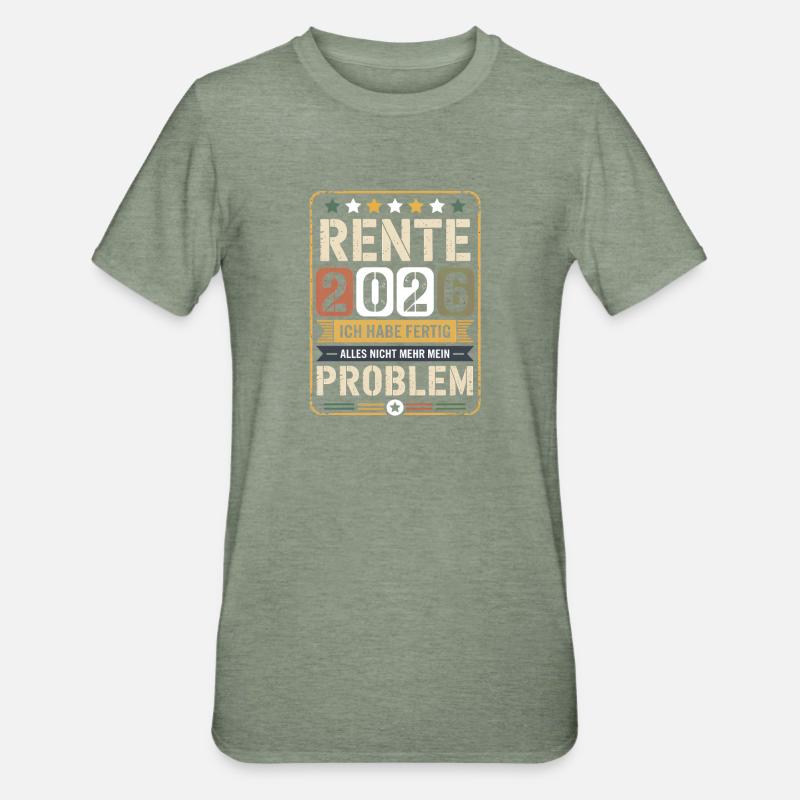 Pension 2026 – I'm done - Unisex Polycotton T-Shirt - heather military green