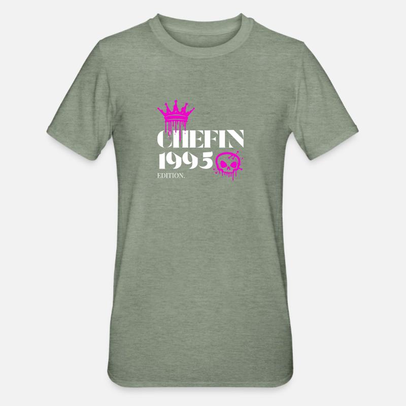 Édition Chefin 1995 30e anniversaire Déclaration - T-shirt polycoton Unisexe - vert kaki chiné