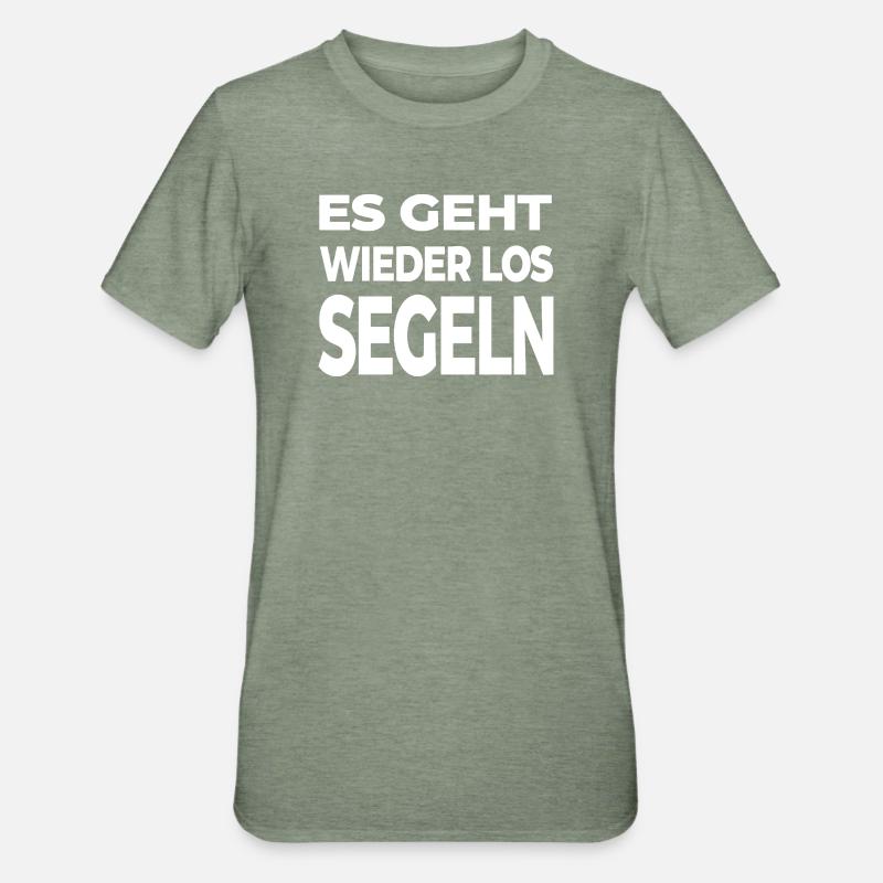 Voile - T-shirt polycoton Unisexe - vert kaki chiné