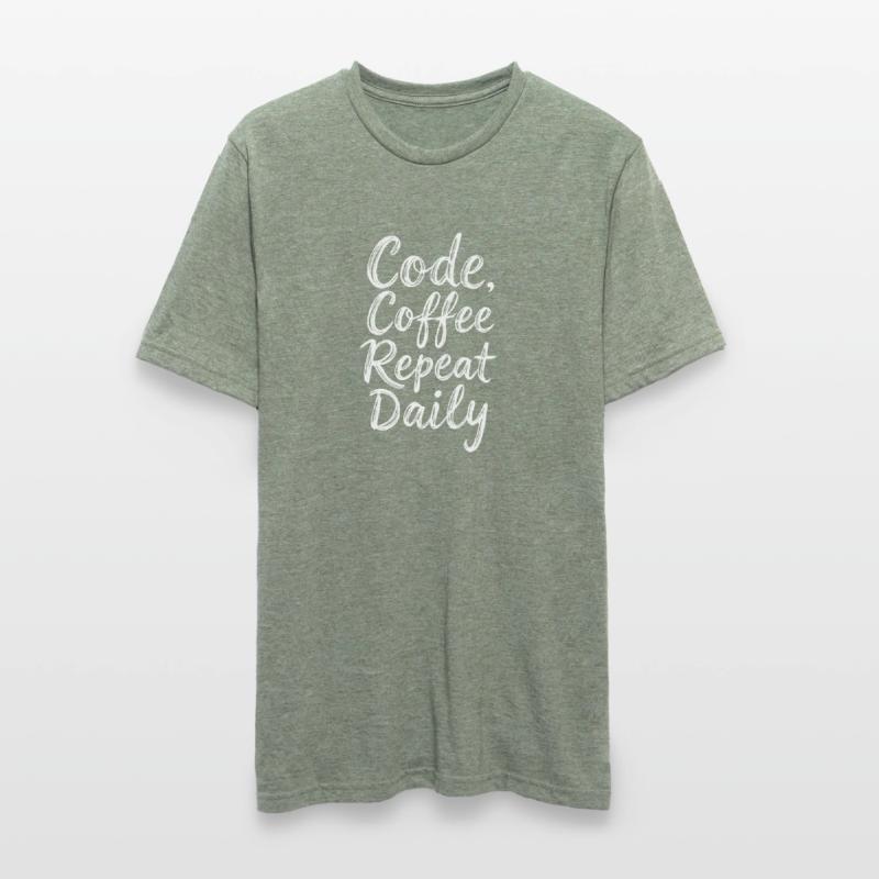 Code Sleep Debug Repeat Programmer Shirt T-shirt polycoton Unisexe
