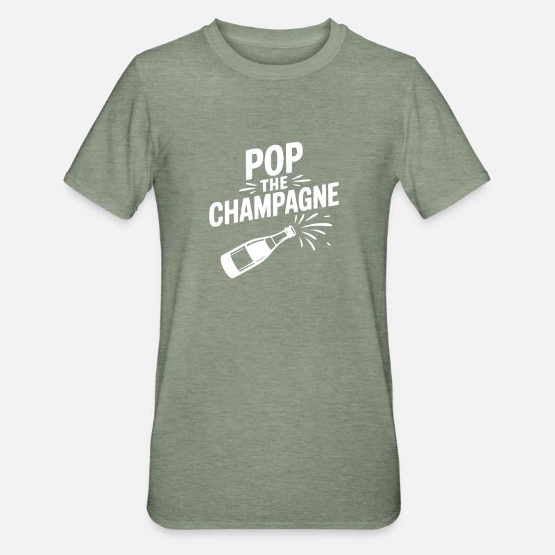 Faites éclater le - T-shirt polycoton Unisexe - vert kaki chiné