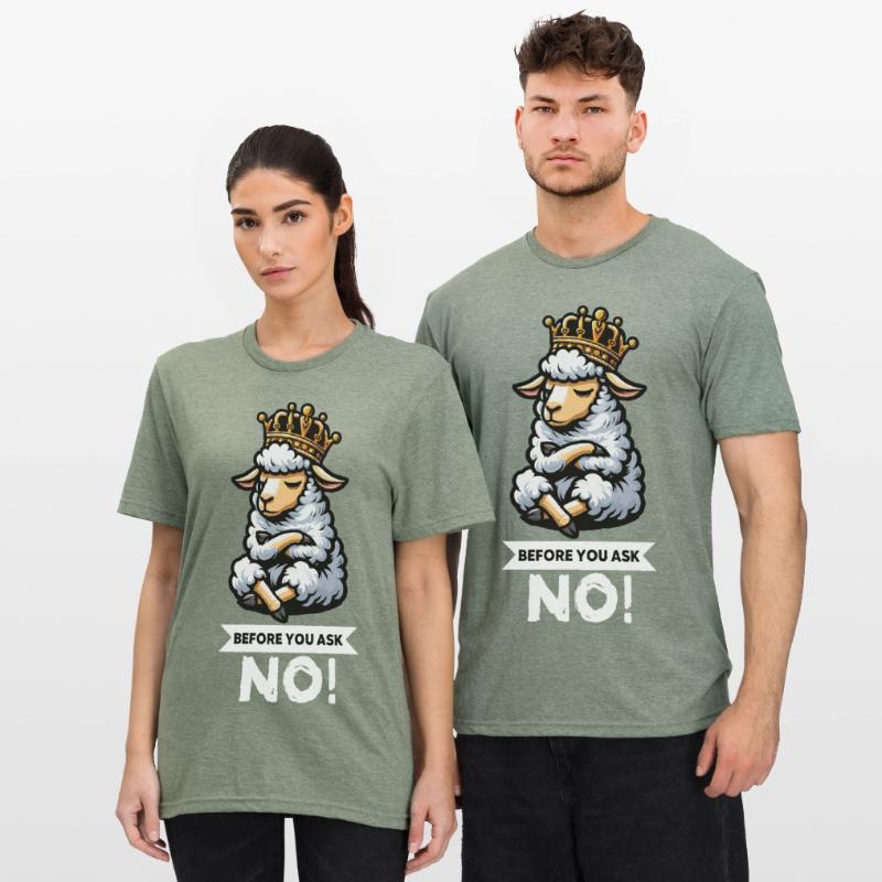 Before You Ask Schaf Schafe Schäfer Schafhalter  Unisex Polycotton T-Shirt