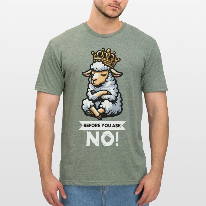 Before You Ask Schaf Schafe Schäfer Schafhalter  Unisex Polycotton T-Shirt