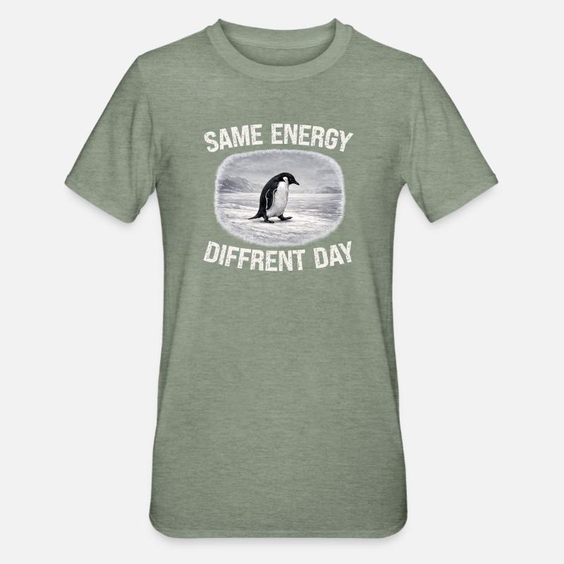 Journée de différence d’énergie - T-shirt polycoton Unisexe - vert kaki chiné