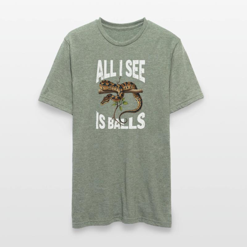 Python roi Serpents Amateurs de terrarium Python T-shirt polycoton Unisexe