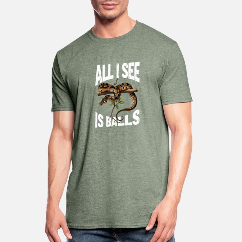 Python roi Serpents Amateurs de terrarium Python T-shirt polycoton Unisexe