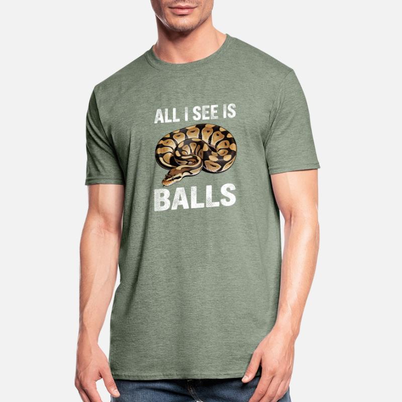 Python roi Serpents Amateurs de terrarium Python T-shirt polycoton Unisexe