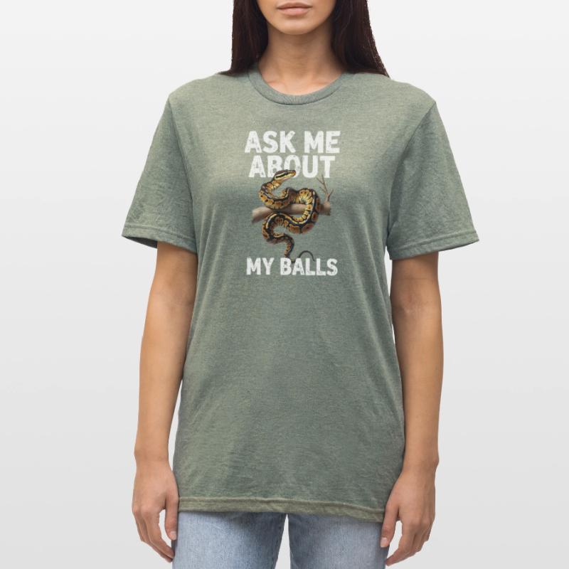 Python roi Serpents Amateurs de terrarium Python T-shirt polycoton Unisexe