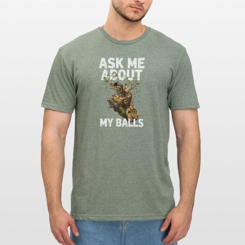 Python roi Serpents Amateurs de terrarium Python T-shirt polycoton Unisexe