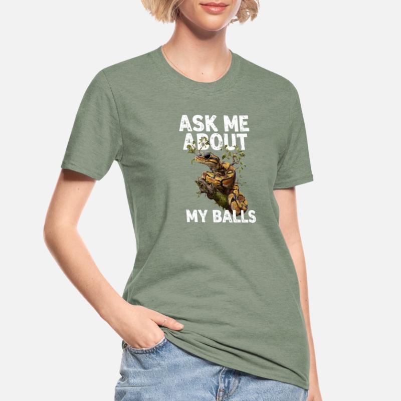 Python roi Serpents Amateurs de terrarium Python T-shirt polycoton Unisexe