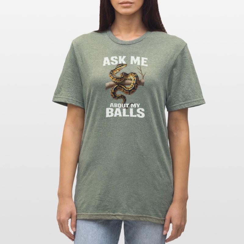 Python roi Serpents Amateurs de terrarium Python T-shirt polycoton Unisexe