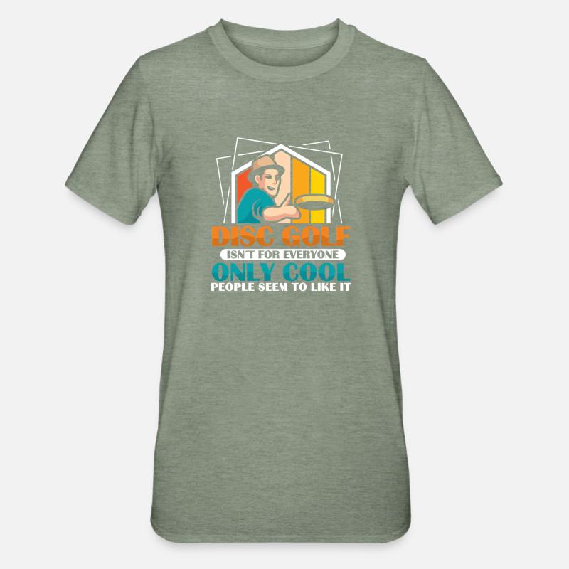 Cadeaux de disc golf Disc Golf - T-shirt polycoton Unisexe - vert kaki chiné