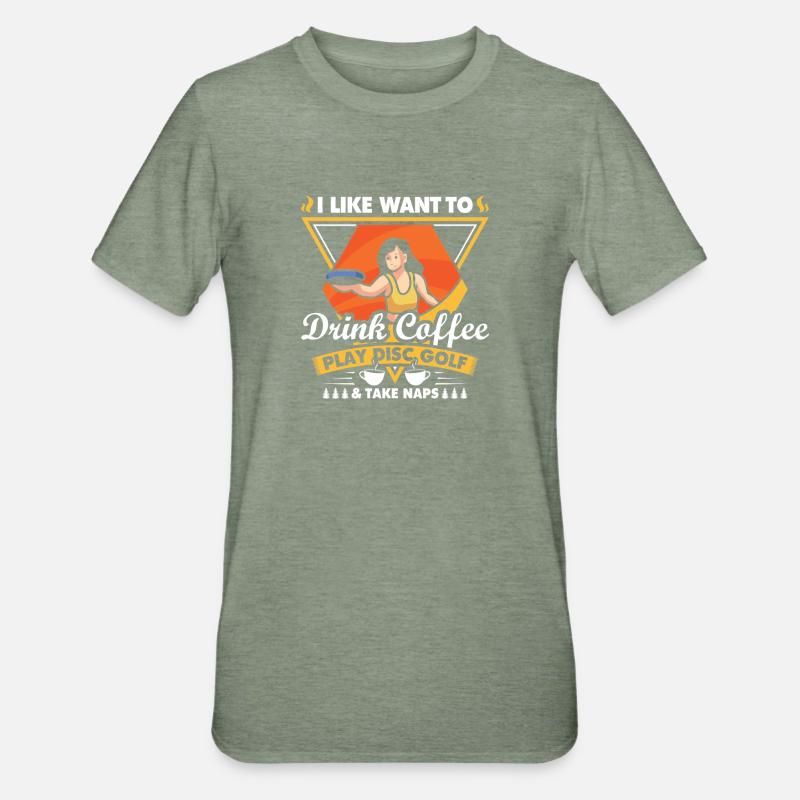 Cadeaux de disc golf Disc Golf - T-shirt polycoton Unisexe - vert kaki chiné
