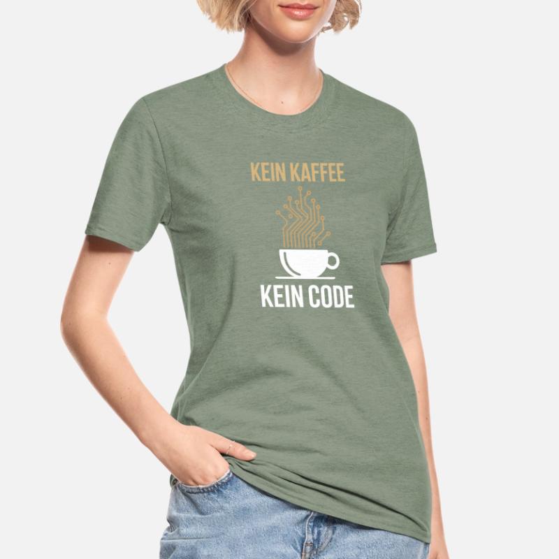 No Coffee No Code Programmer Computer Scientist Unisex Polycotton T-Shirt