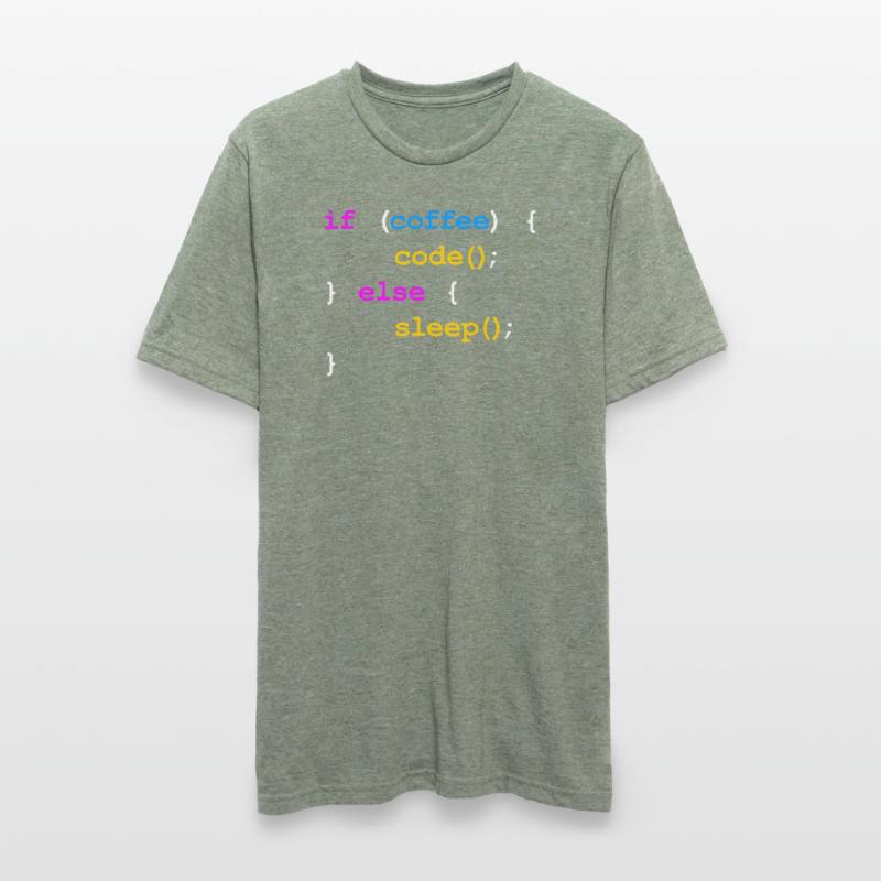 No Coffee No Code Programmeur Informaticien T-shirt polycoton Unisexe